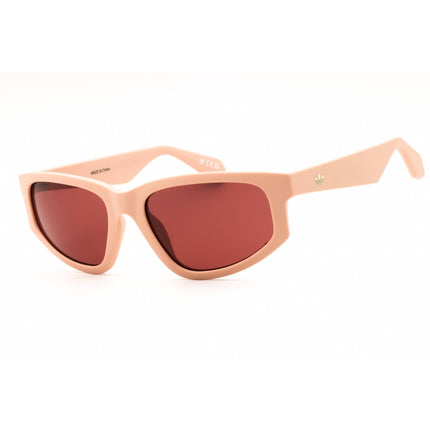 Adidas Women's Sunglasses - Matte Pink Rectangular Shape Full Rim Frame | OR0107 73S ,
