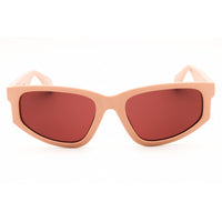 Adidas Women's Sunglasses - Matte Pink Rectangular Shape Full Rim Frame | OR0107 73S ,
