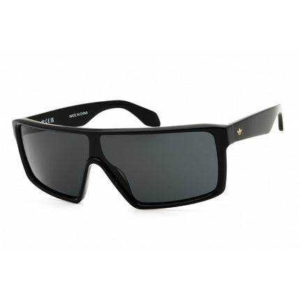 Adidas Unisex Sunglasses - Shiny Black Acetate Shield Full Rim Frame | OR0114 01A ,