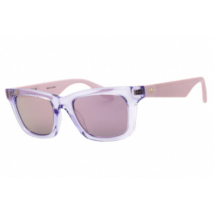 Adidas Unisex Sunglasses - Shiny Pink Rectangular Shape Full Rim Frame | OR0116 72Z ,