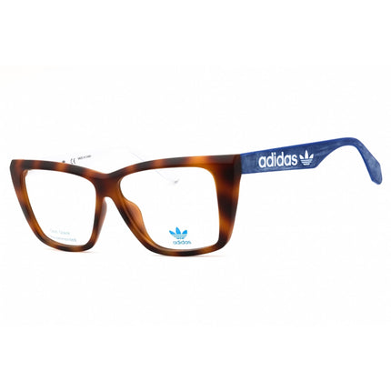 Adidas Women's Eyeglasses - Havana/Blue/White Rectangular Shape Frame | OR5009 056 ,