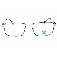 Adidas Men's Eyeglasses - Black/Gold Metal Rectangular Full Rim Frame | OR5040 005 ,