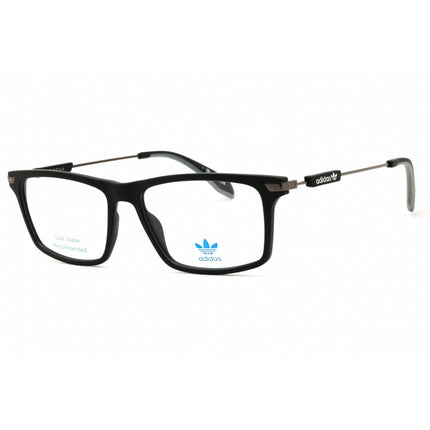 Adidas Men's Eyeglasses - Matte Black Metal Rectangular Full Rim Frame | OR5040 002 ,