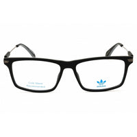Adidas Men's Eyeglasses - Matte Black Metal Rectangular Full Rim Frame | OR5040 002 ,