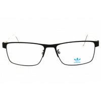 Adidas Men's Eyeglasses - Black/White Metal Rectangular Full Rim Frame | OR5061 005 ,