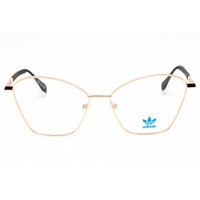 Adidas Women's Eyeglasses - Shiny Deep Gold Cat Eye Shape Full Rim Frame | OR5070 030 ,