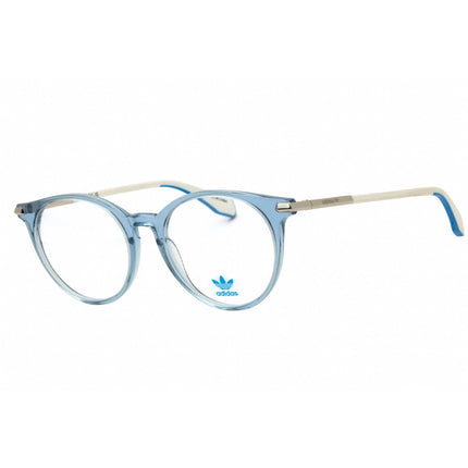 Adidas Unisex Eyeglasses - Matte Light Blue Acetate Round Full Rim Frame | OR5073 085 ,