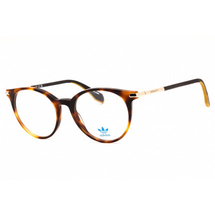 Adidas Unisex Eyeglasses - Dark Havana Acetate Round Shape Full Rim Frame | OR5073 052 ,