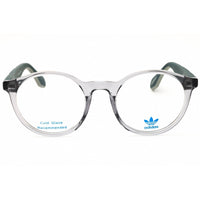Adidas Unisex Eyeglasses - Grey/Green Injected Propionate Round Frame | OR5075 020 ,