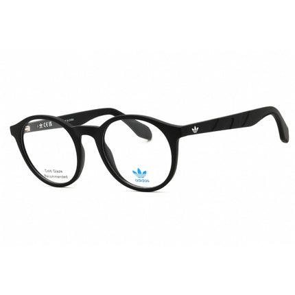 Adidas Unisex Eyeglasses - Shiny Black Injected Propionate Round Frame | OR5075 001 ,