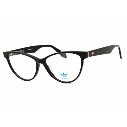 Adidas Women's Eyeglasses - Shiny Black Acetate Cat Eye Full Rim Frame | OR5084 001 ,
