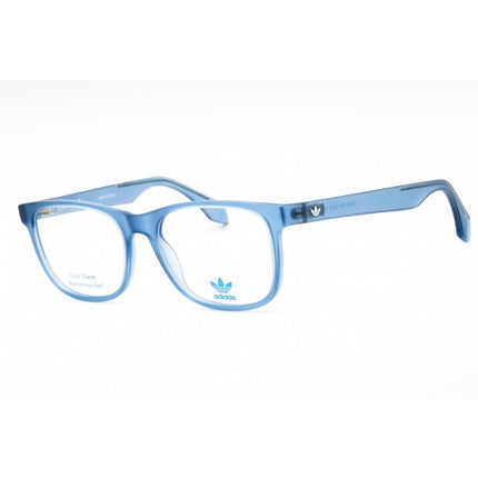Adidas Men's Eyeglasses - Matte Light Blue Rectangular Full Rim Frame | OR5086 085 ,