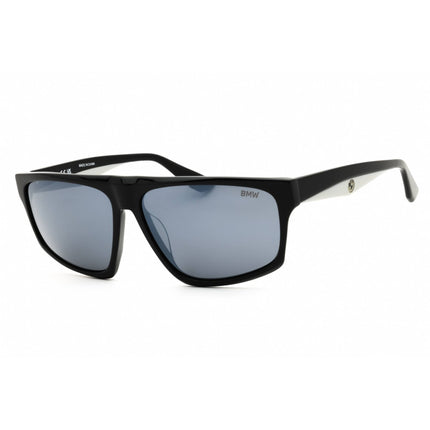 BMW Men's Sunglasses - Matte Black Acetate Rectangular Full Rim Frame | BW0051-H 02C ,