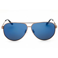 BMW Men's Sunglasses - Bronze/Black Metal Aviator Shape Full Rim Frame | BW0061-H 38V ,