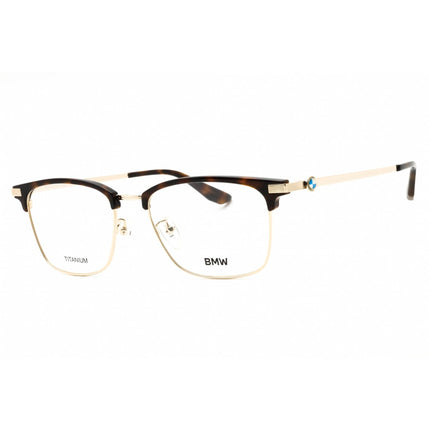 BMW Men's Eyeglasses - Pale Gold Titanium Rectangular Full Rim Frame | BW5043-H 032 ,
