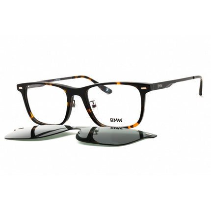 BMW Men's Eyeglasses - Dark Havana Acetate Rectangular Full Rim Frame | BW5069-H 052 ,