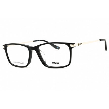 BMW Men's Eyeglasses - Shiny Black Acetate Rectangular Full Rim Frame | BW5073-H 001 ,