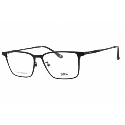 BMW Men's Eyeglasses - Matte Black Rectangular Shape Full Rim Frame | BW5075-H 002 ,