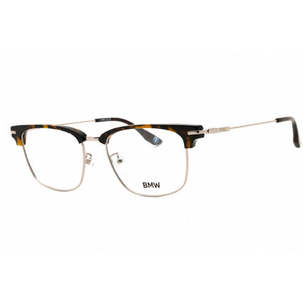 BMW Men's Eyeglasses - Rectangular Dark Havana Metal Full Rim Frame | BW5096-H 052 ,
