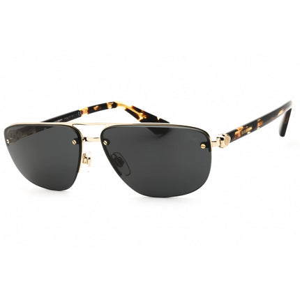 Burberry Men's Sunglasses - Gold/Havana Rectangular Half Rim Frame | 0BE3164 110987 ,