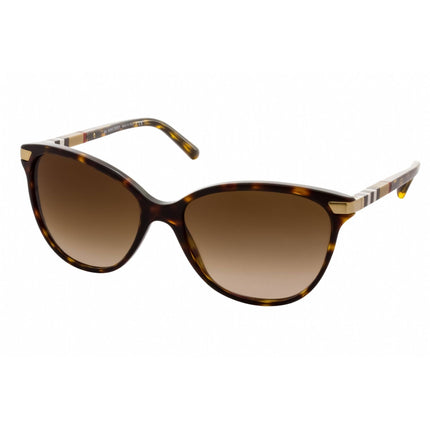 Burberry Women's Sunglasses - Oval Havana Plastic Full Rim Frame | BE4216F 300213 ,