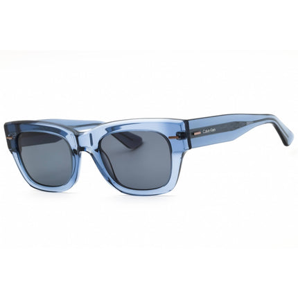 Calvin Klein Men's Sunglasses - Blue Acetate Rectangular Shape Frame | CK23509S 438 ,