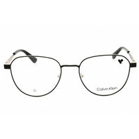 Calvin Klein Unisex Eyeglasses - Matte Black Metal Round Shape Frame | CK25107 002 ,