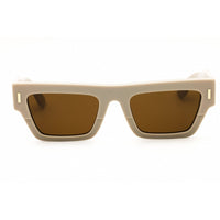 Calvin Klein Unisex Sunglasses - Beige Rectangular Shape Full Rim Frame | CK25510S 209 ,