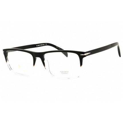 David Beckham Men's Eyeglasses - Black/Crystal Rectangular Frame | DB 1095 07C5 00 ,
