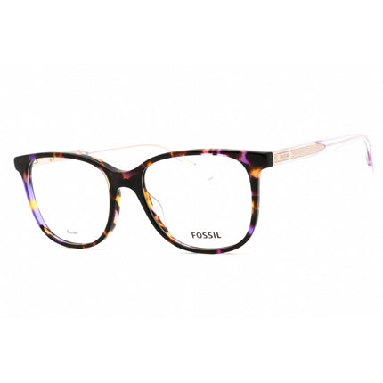 Fossil Women's Eyeglasses - Round Lilac Havana Acetate Full Rim Frame | FOS 7140 S10 ,