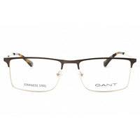 Gant Men's Eyeglasses - Rectangular Shape Grey/Beige Metal Full Rim Frame | GA3263 020 ,