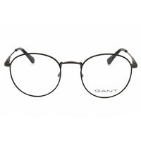 Gant Unisex Eyeglasses - Round Shape Matte Black Metal Full Rim Frame | GA3270 002 ,