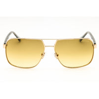 Guess Men's Sunglasses - Shiny Pale Gold Metal Rectangular Shape Frame | GU00119 32F ,