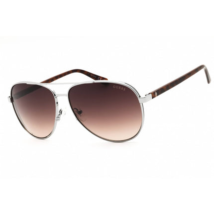 Guess Men's Sunglasses - Shiny Gunmetal Metal Aviator Full Rim Frame | GU00140 08F ,