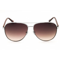 Guess Men's Sunglasses - Shiny Gunmetal Metal Aviator Full Rim Frame | GU00140 08F ,