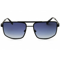 Guess Men's Sunglasses - Matte Black Metal Rectangular Full Rim Frame | GU00208 02D ,