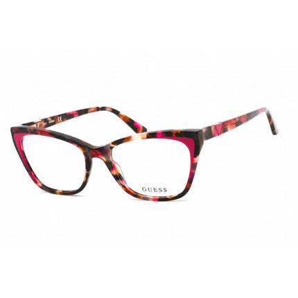 Guess Women's Eyeglasses - Pink Acetate Cat Eye Shape Full Rim Frame | GU2811 074 ,