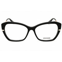Guess Women's Eyeglasses - Shiny Black Acetate Cat Eye Full Rim Frame | GU50183 001 ,