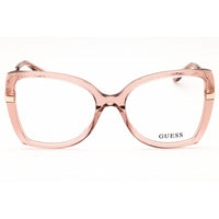 Guess Women's Eyeglasses - Shiny Beige Oversized Shape Full Rim Frame | GU50245 057 ,