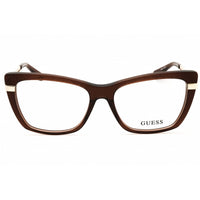 Guess Women's Eyeglasses - Shiny Dark Brown Cat Eye Shape Full Rim Frame | GU50246 048 ,