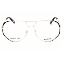 Guess Women's Eyeglasses - Matte Black Metal Aviator Full Rim Frame | GU50247 002 ,