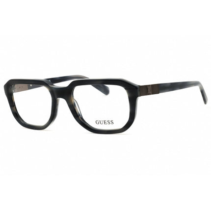 Guess Men's Eyeglasses - Blue Acetate Oval Shape Full Rim Frame | GU50332 092 ,