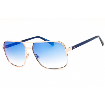 Guess Men's Sunglasses - Shiny Rose Gold Rectangular Full Rim Frame | GU00119 28X ,