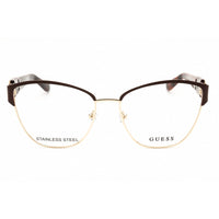 Guess Women's Eyeglasses - Matte Dark Brown Cat Eye Shape Full Rim Frame | GU2984 050 ,