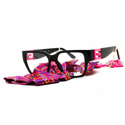 Guess Women's Eyeglasses - Pink/Black Rectangular Shape Full Rim Frame | GU2987 074 ,
