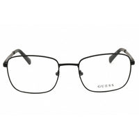 Guess Men's Eyeglasses - Matte Black Metal Rectangular Full Rim Frame | GU50074 002 ,