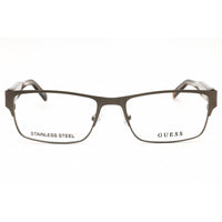Guess Men's Eyeglasses - Matte Gunmetal Rectangular Shape Full Rim Frame | GU50082 009 ,