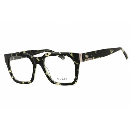 Guess Men's Eyeglasses - Dark Green Acetate Rectangular Full Rim Frame | GU50188 098 ,