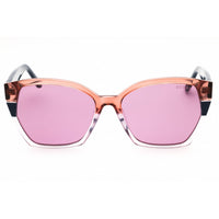 Guess Women's Sunglasses - Blue/Brown/Clear Rectangular Full Rim Frame | GU7912 92Y ,