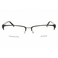 Guess Men's Eyeglasses - Matte Dark Green/Dark Havana Rectangular Frame | GU50191 097 ,